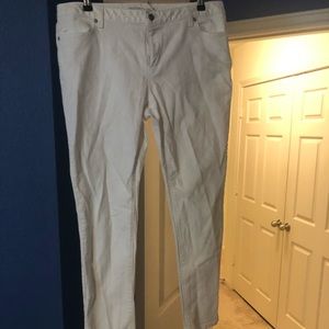 Michael kors white straight leg pants